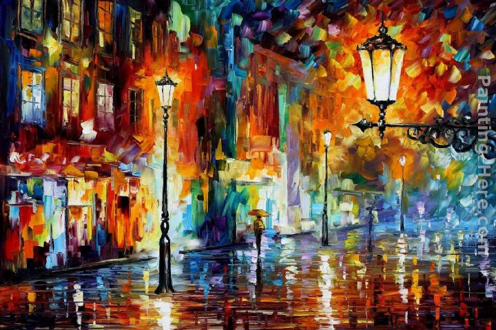 NIGHT I painting - Leonid Afremov NIGHT I art painting